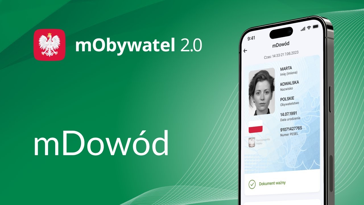 mDowód w aplikacji mObywatel 2.0