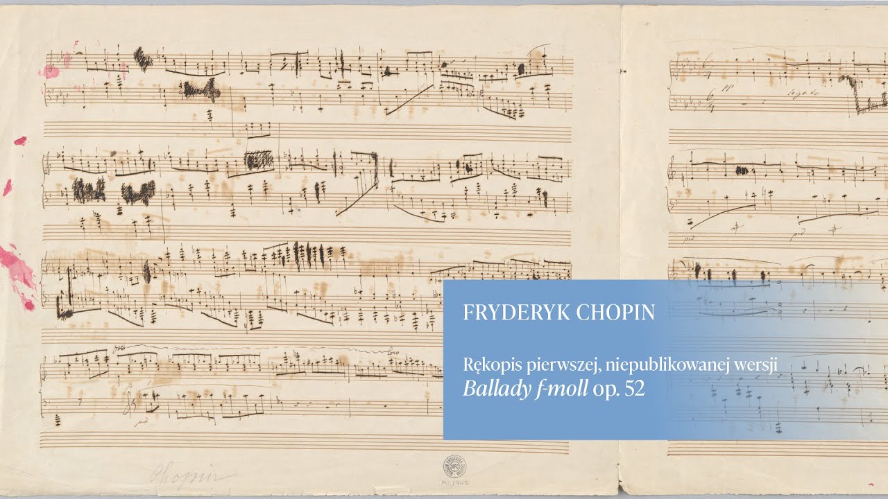 Press Conference: manuscript of Chopin's Ballade in F minor acquired by the Chopin Museum