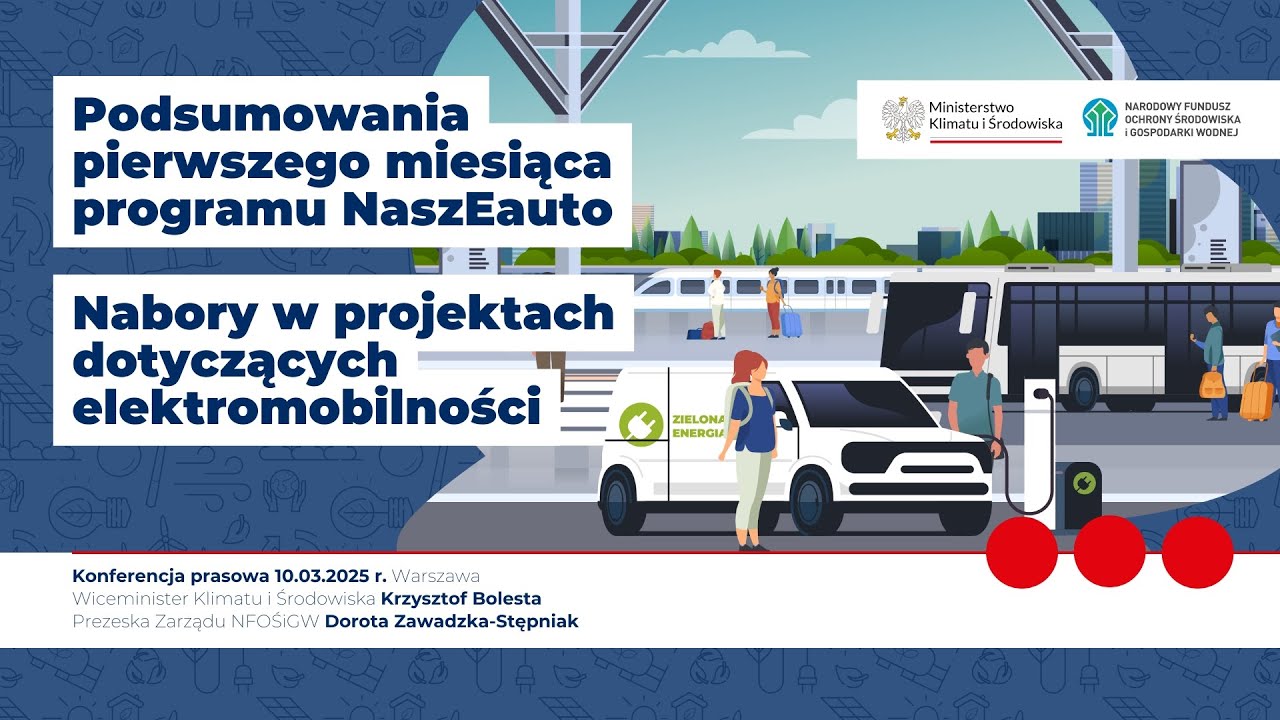 Nabory w projektach dotyczących EV oraz podsumowanie pierwszego miesiąca programu NaszEauto