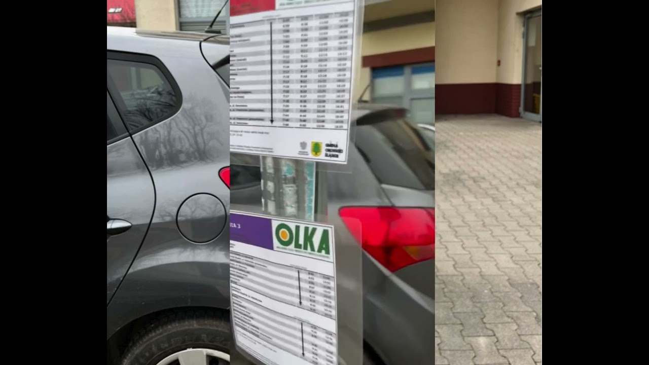 Rozkład jazdy Obornik Śląskich na taśmie samoprzylepnej