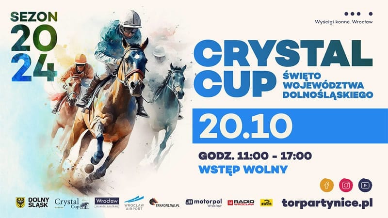 Crystal Cup,Wrocławski Tor Wyścigów Konnych,Partynice,gonitwy przeszkodowe,Dzień Województwa Dolnośląskiego,Jerzy Sawka,Puchar Crystal Cup,European Cross Country Challenge
