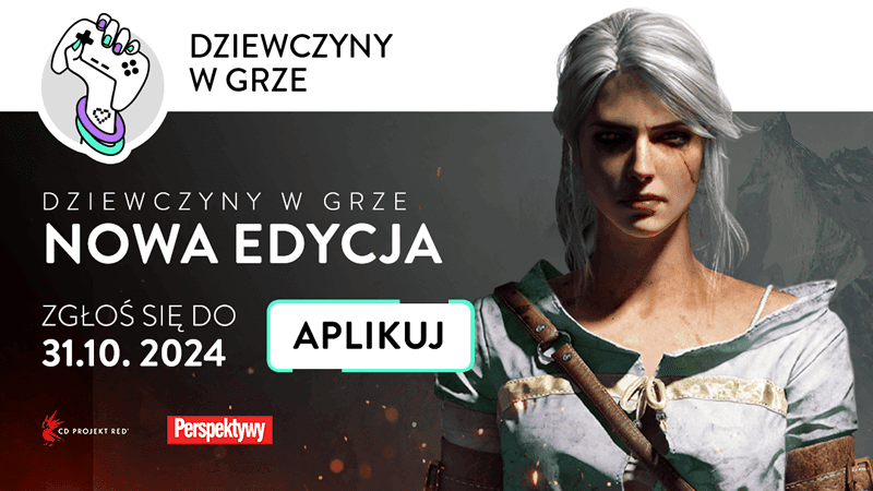 program stypendialny,mentoring,gamedev,kobiety w branży gier,CD PROJEKT RED,Fundacja Edukacyjna Perspektywy,rekrutacja,uczennice szkół średnich,szkolenia,wsparcie mentorskie,branża gier wideo,edukacja kobiet,talenty technologiczne,rozwój zawodowy,Women in Tech,gaming