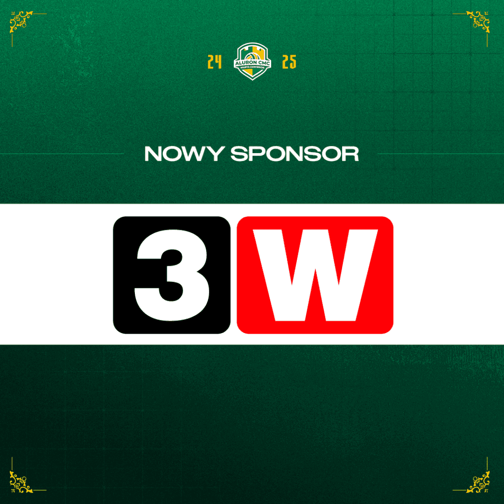 Aluron CMC Warta Zawiercie,sponsor,3W S.A.,materiały budowlane,rynek budowlany,2024/2025