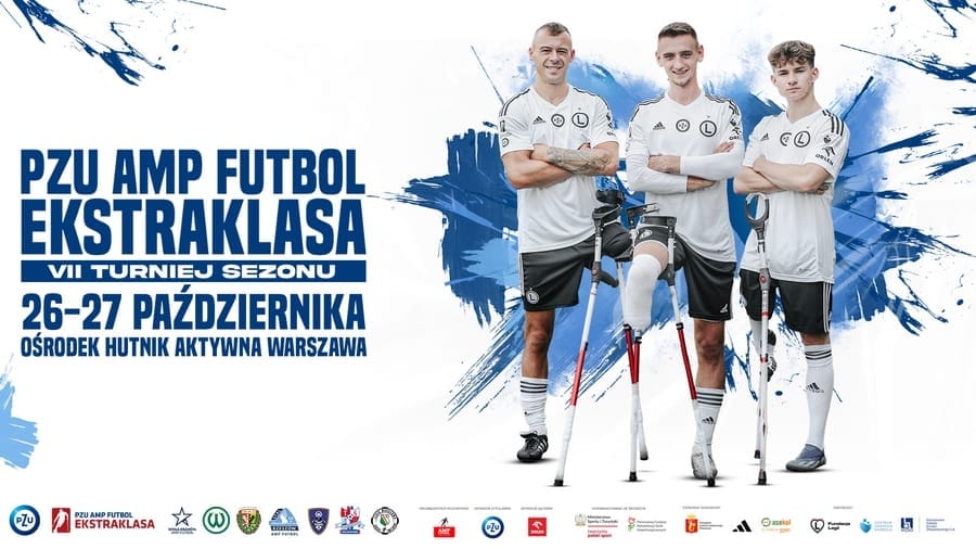 Amp Futbol,Ekstraklasa,Wisła Kraków,Podbeskidzie Kuloodporni,Śląsk Wrocław,Warta Poznań,Legia Warszawa,Pokrowa Lwów,Stal Rzeszów,turniej finałowy,Warszawa,PZU,mistrzostwa świata kobiet