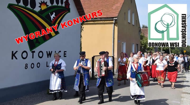 Kotowice,Gmina Oborniki Śląskie,Piękna Wieś Dolnośląska,najlepsze przedsięwzięcie,odnowa wsi,800-lecie Kotowic,Hubert Ozimina,społeczność lokalna,tradycja,aktywizacja mieszkańców,rozwój wsi,konkurs,Dolny Śląsk