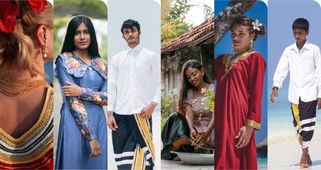 Malediwy,tradycyjne stroje,kultura Malediwów,Dhivehi Libaas,Dhiguhedhun,moda kulturowa,dziedzictwo narodowe