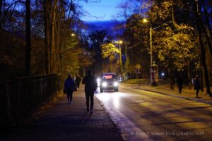 Oborniki Śląskie,nocna fotografia,zabytki,krajobraz miejski,wieczorny spacer