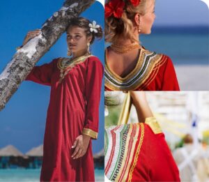 Malediwy,tradycyjne stroje,kultura Malediwów,Dhivehi Libaas,Dhiguhedhun,moda kulturowa,dziedzictwo narodowe