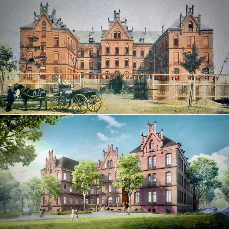 Arche Klasztor,Wrocław,hotel,rewitalizacja,Grochowski,siostry Franciszkanki,historia,park,eventy,gastronomia,mała architektura,pielęgnacja tradycji
