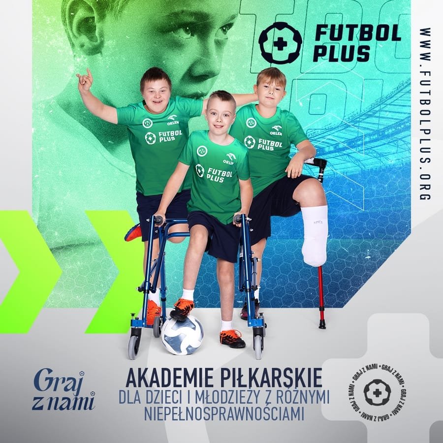 piłka nożna,niepełnosprawność,Futbol Plus,kampania społeczna,dzieci i młodzież,integracja,turnieje,treningi