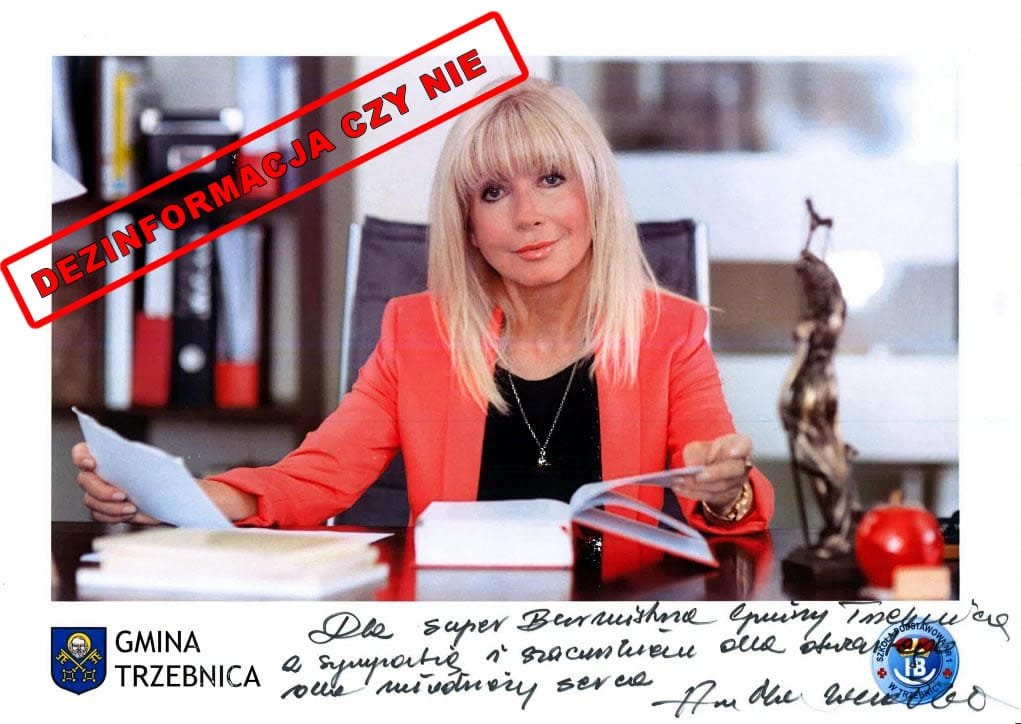 dezinformacja,burmistrz Długozima,Anna Maria Wesołowska,manipulacja,edukacja prawnicza,zarzuty finansowe,Trzebnica