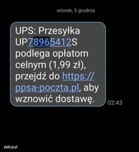 oszustwa świąteczne,SMS oszustwa,fałszywe wiadomości,bezpieczeństwo online,ochrona danych,zakupy świąteczne,oszustwa internetowe,przestępstwa cyfrowe,firmy kurierskie,wyłudzenie danych,ostrożność przed świętami,porady KPP Trzebnica
