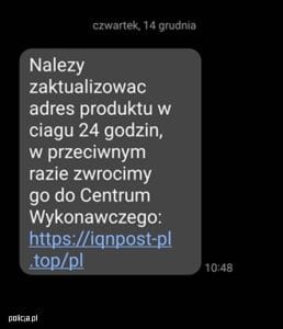 oszustwa świąteczne,SMS oszustwa,fałszywe wiadomości,bezpieczeństwo online,ochrona danych,zakupy świąteczne,oszustwa internetowe,przestępstwa cyfrowe,firmy kurierskie,wyłudzenie danych,ostrożność przed świętami,porady KPP Trzebnica