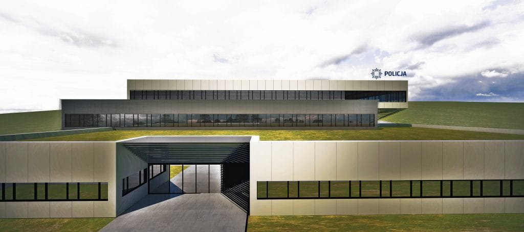 coza architektura budynek policji w trzebnicy front 1