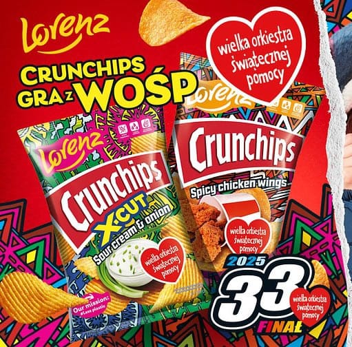 crunchips z fundacją woŚp baner