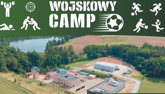 plakat promocyjny wojskowy camp baner
