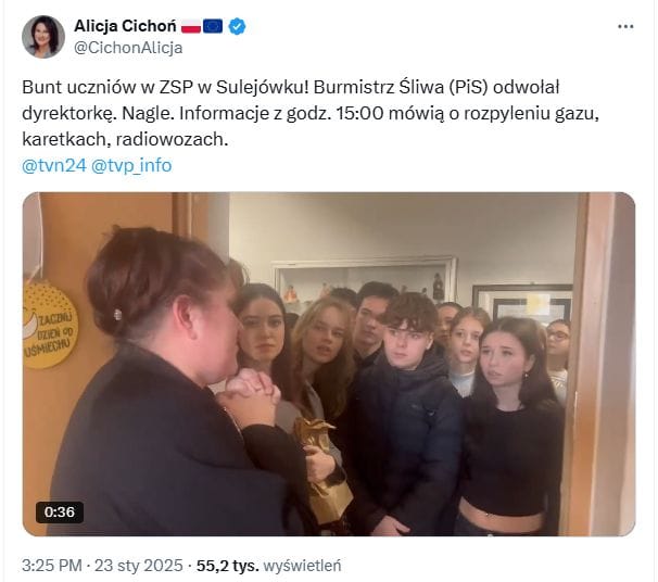 szkola w sulejowku bynt młodziezy