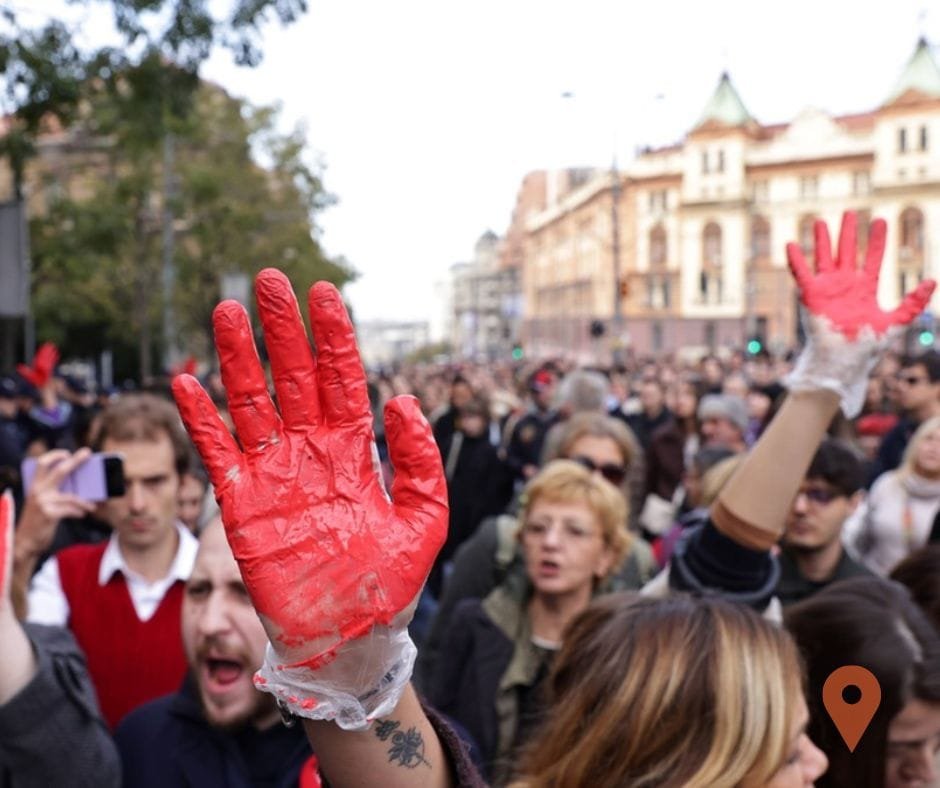 nowy sad protesty serbia