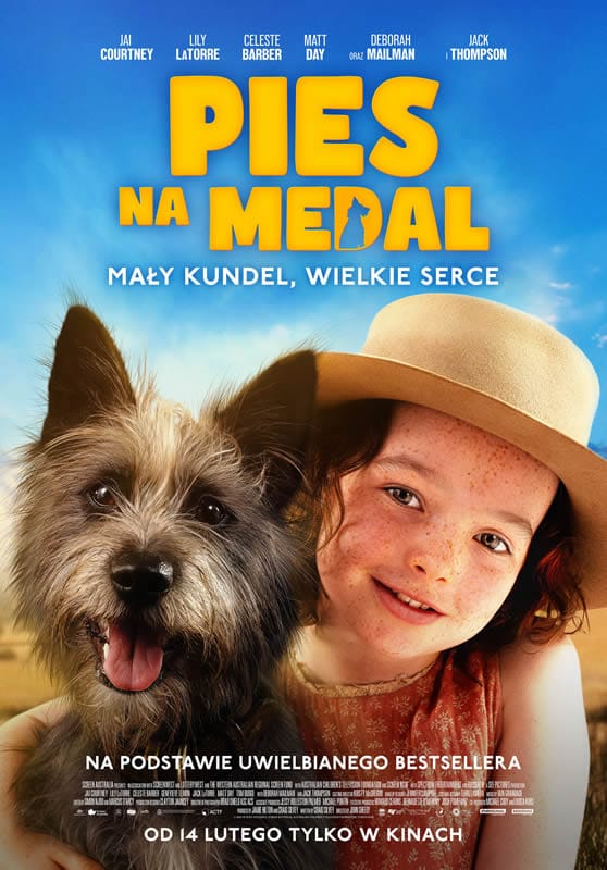pies na medal plakat