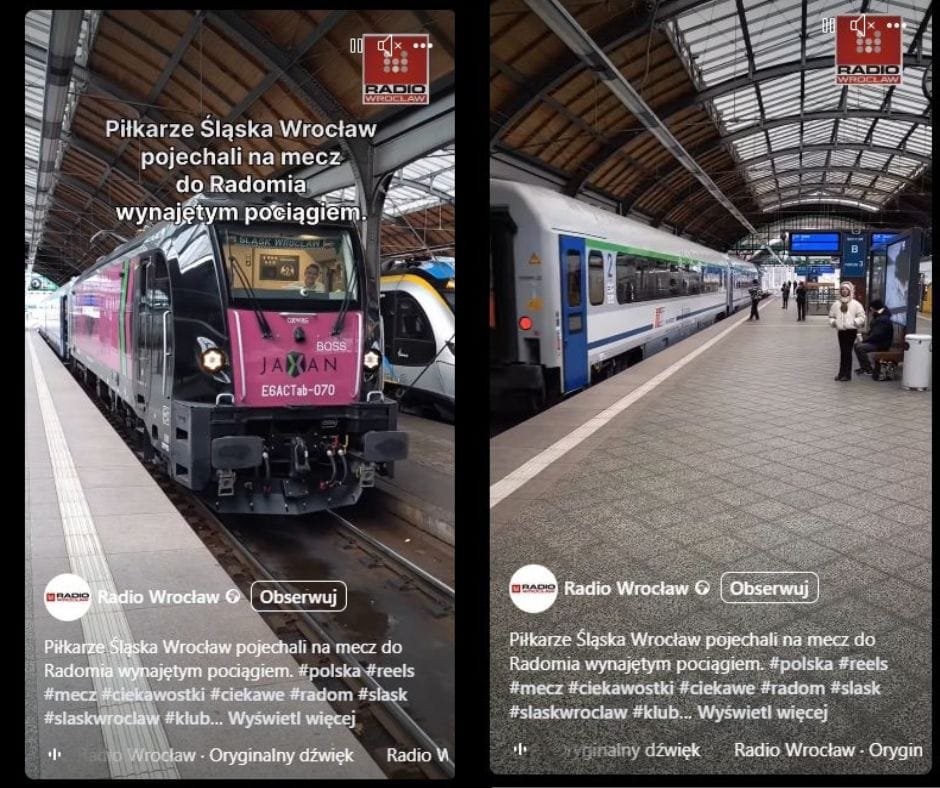 plkarze slaska w drodze na mecz