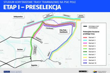 Konsultacje społeczne ws. tramwaju na Psie Pole: Wrocław pyta mieszkańców o najlepszy wariant trasy