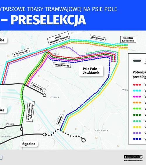 Konsultacje społeczne ws. tramwaju na Psie Pole: Wrocław pyta mieszkańców o najlepszy wariant trasy