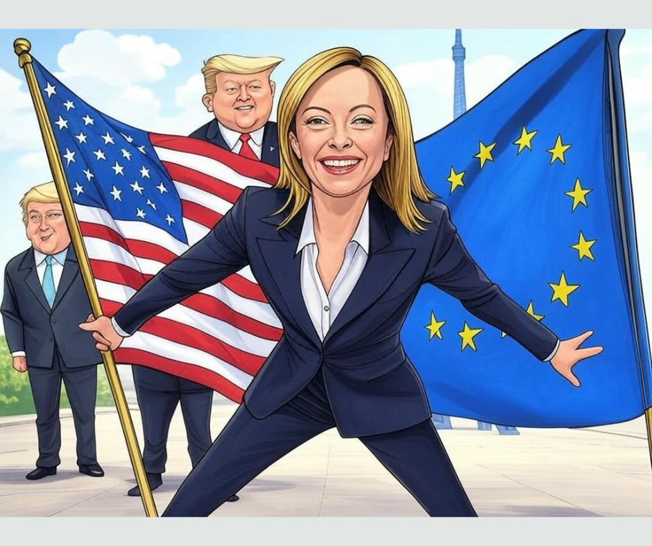 meloni w szpagacie miedzy europa a usa