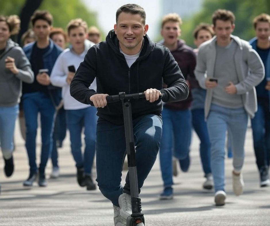 mentzen na hulajnodze w kampani prezydenckiej