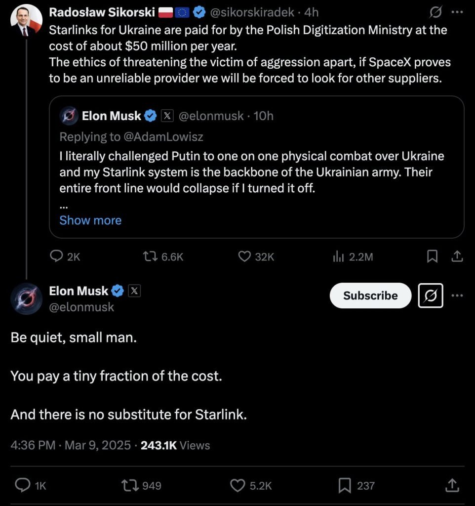 sikorski musk zdjęcie z platformy x