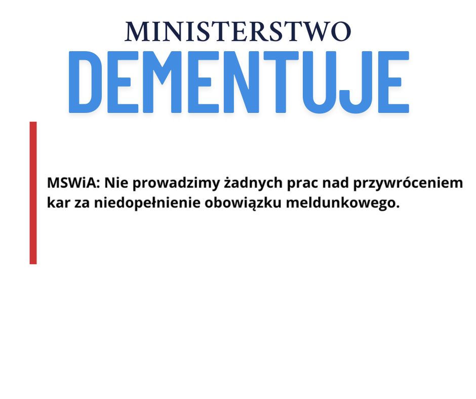 ministerswo dementuje
