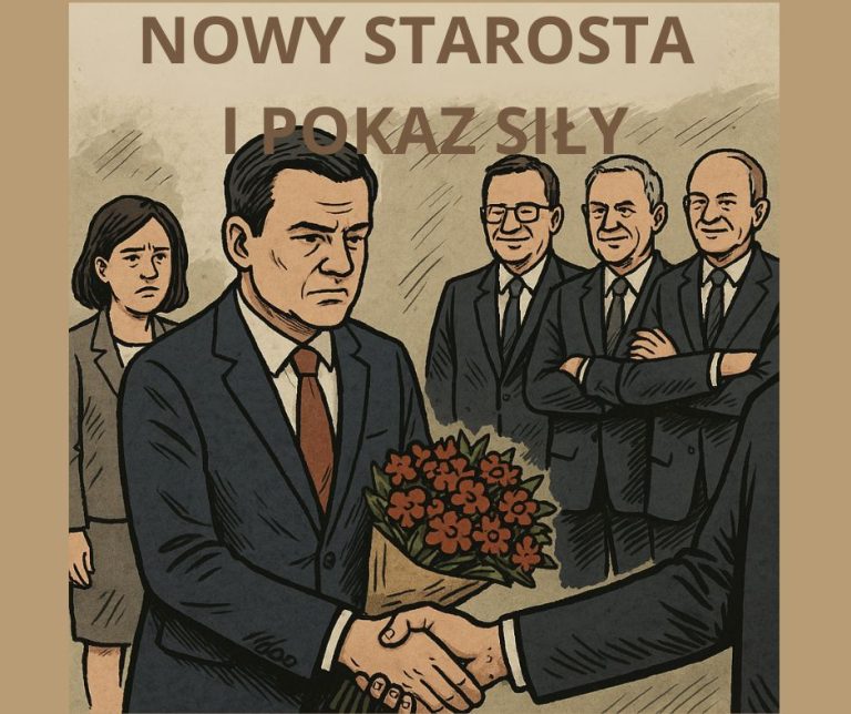 Nie tylko bukiet. Nowy starosta Milicza i regionalny pokaz siły