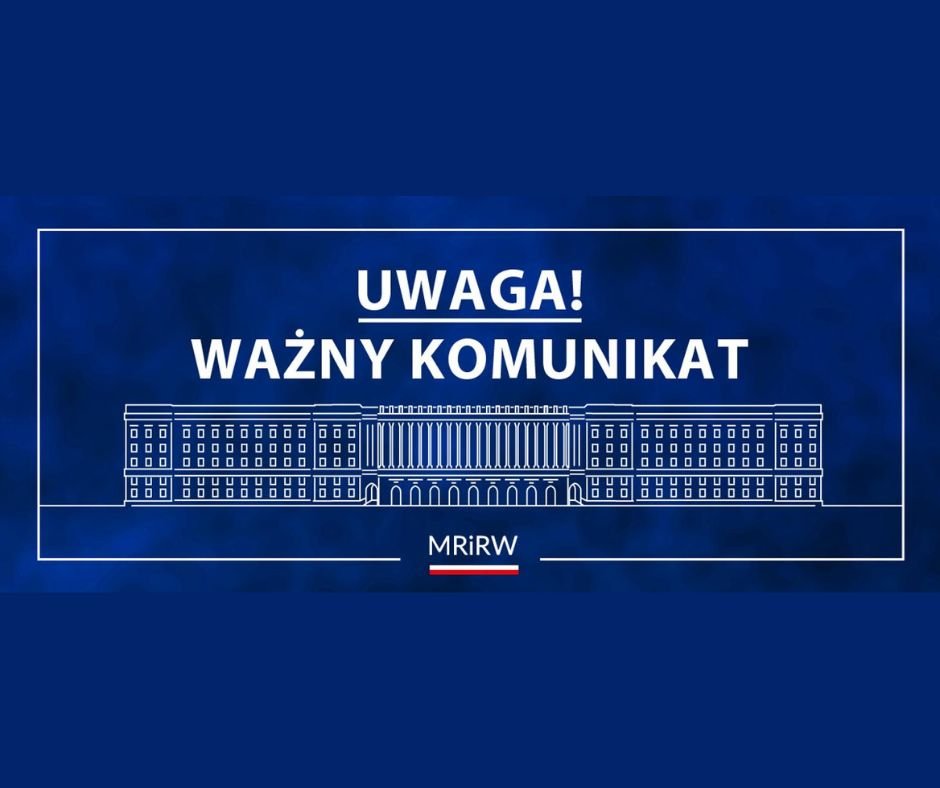 komunikat ministerstwa rolnictwa