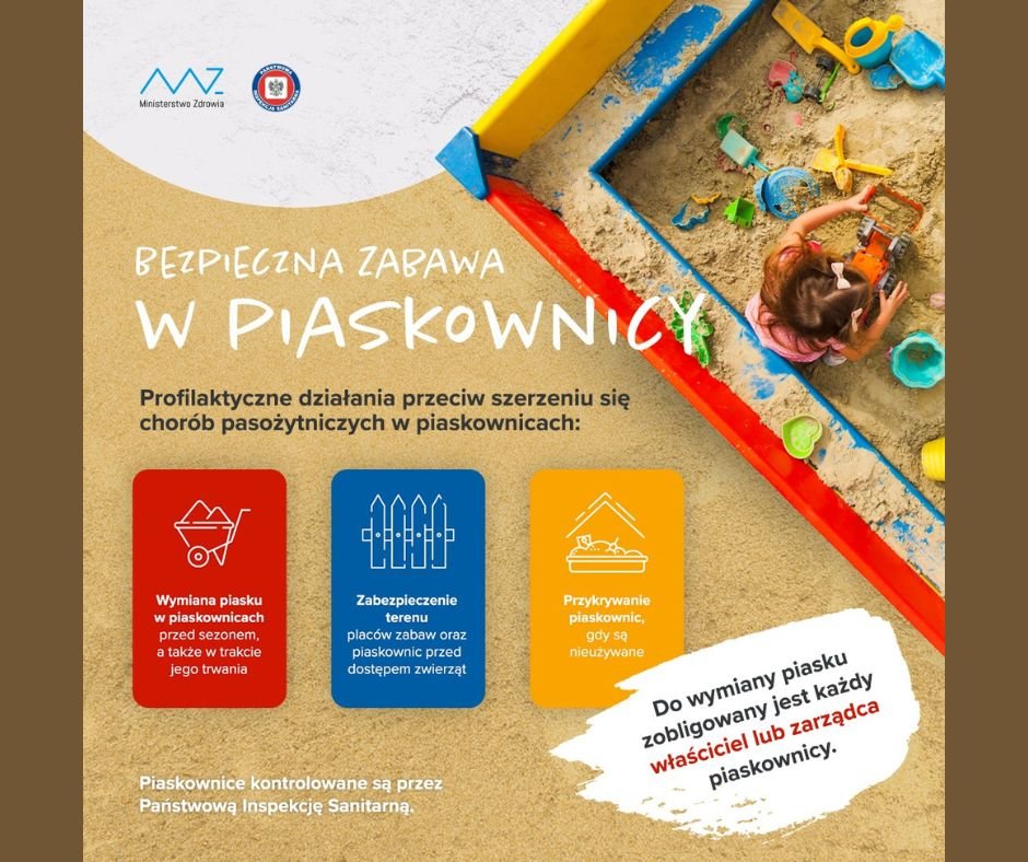 Piaskownice i zdowie baner