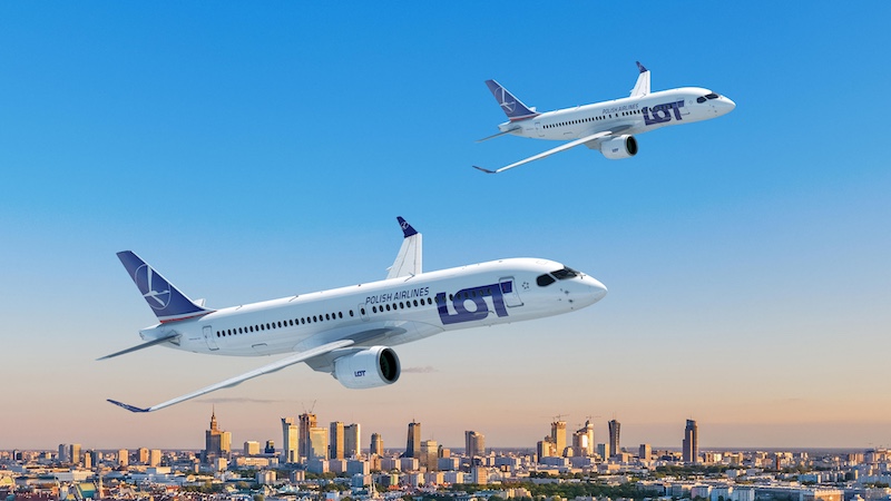 Airbus a220 100 300 pw lot rendering