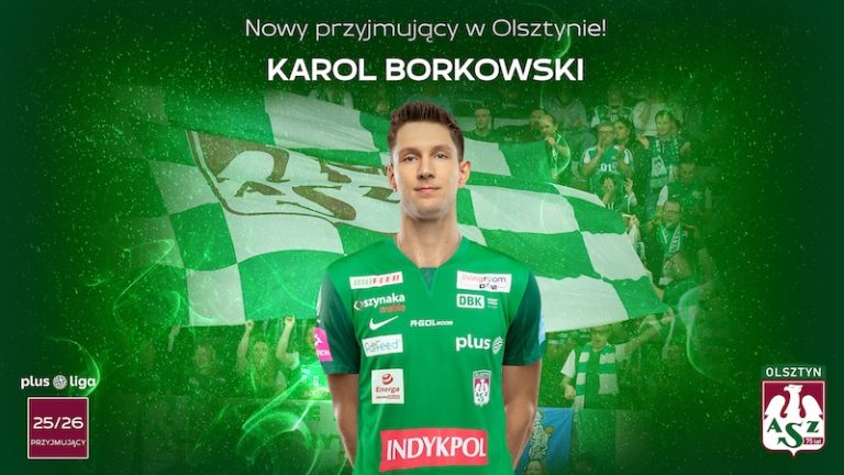 Karol Borkowski nowym przyjmującym Indykpolu AZS Olsztyn. „Chcę zostawić serce na boisku”