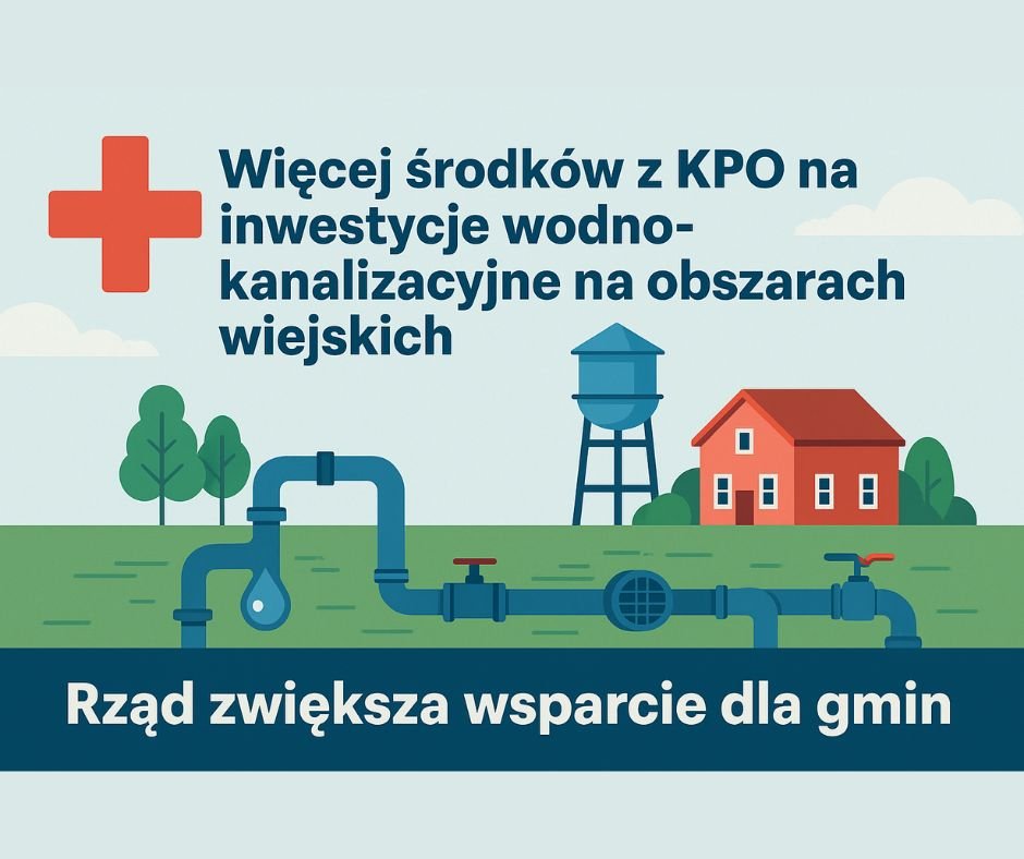 Kpo dofinsuje wsie na kanalizacje