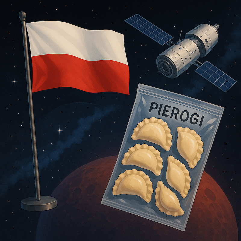 Polskie pierogi w kosmosie