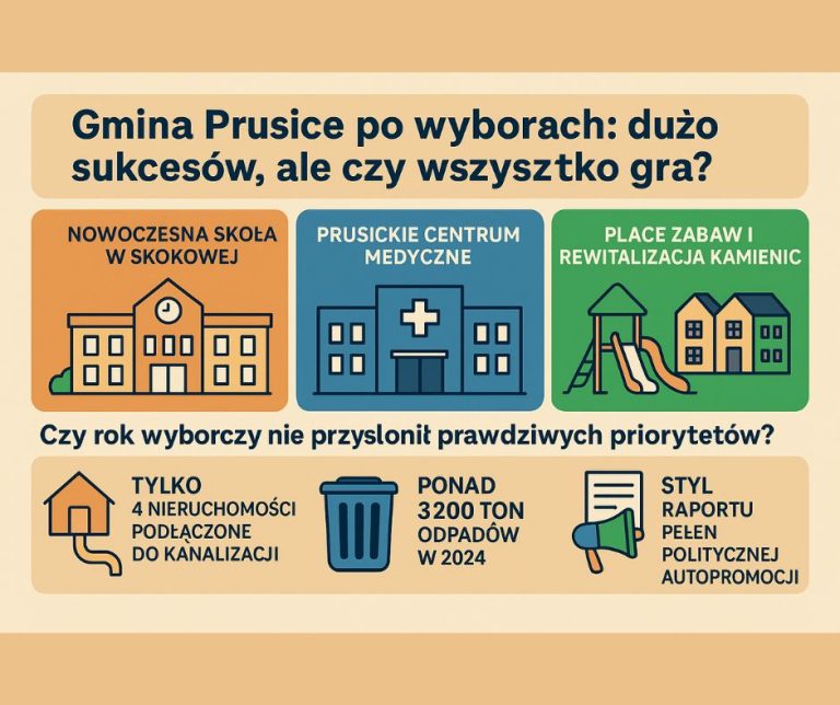 Prusice w roku wyborów: inwestycyjna ofensywa, polityczne akcenty i pytania o zrównoważenie