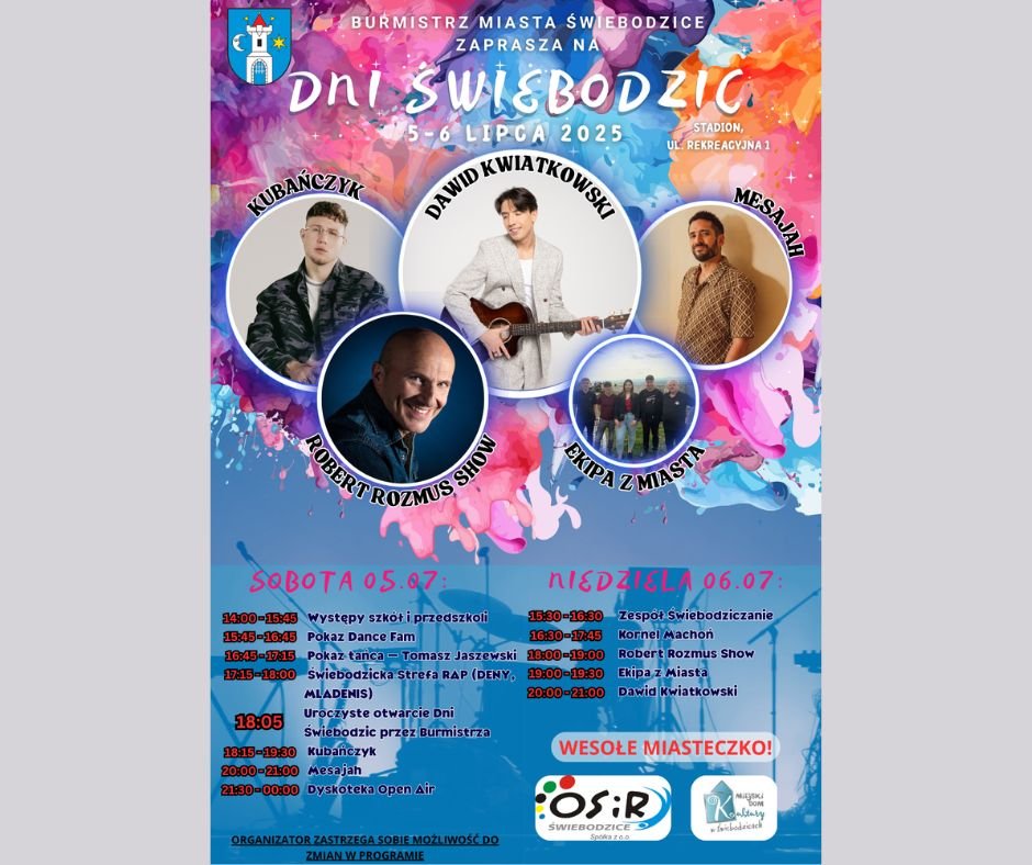 Swiebodzian w lipcowym muzycznym klimacie