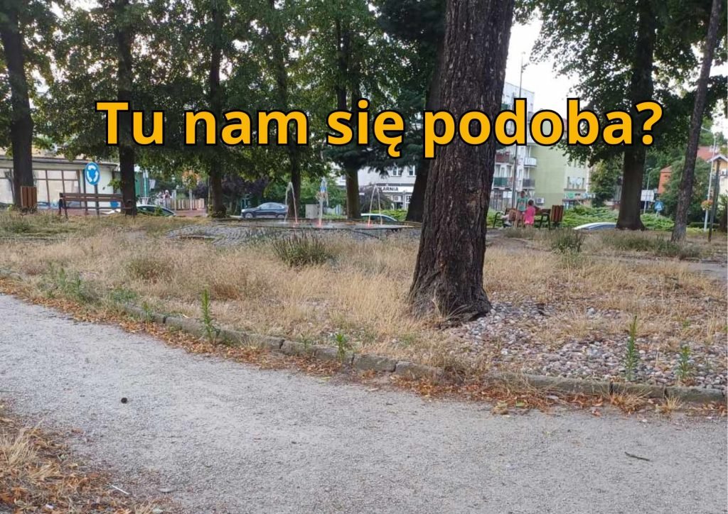 Fontana skwer miejski oborniki slaskie baner