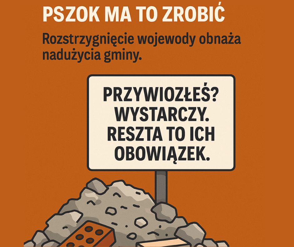Gruz segreguje pszok
