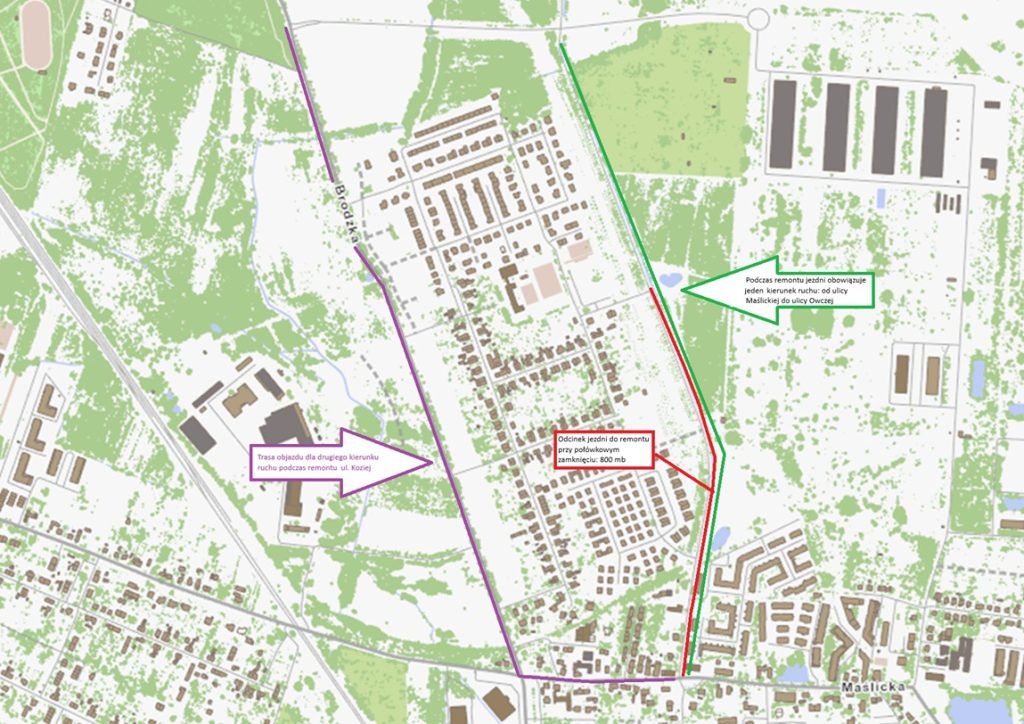 Mapka z orientacją i orz