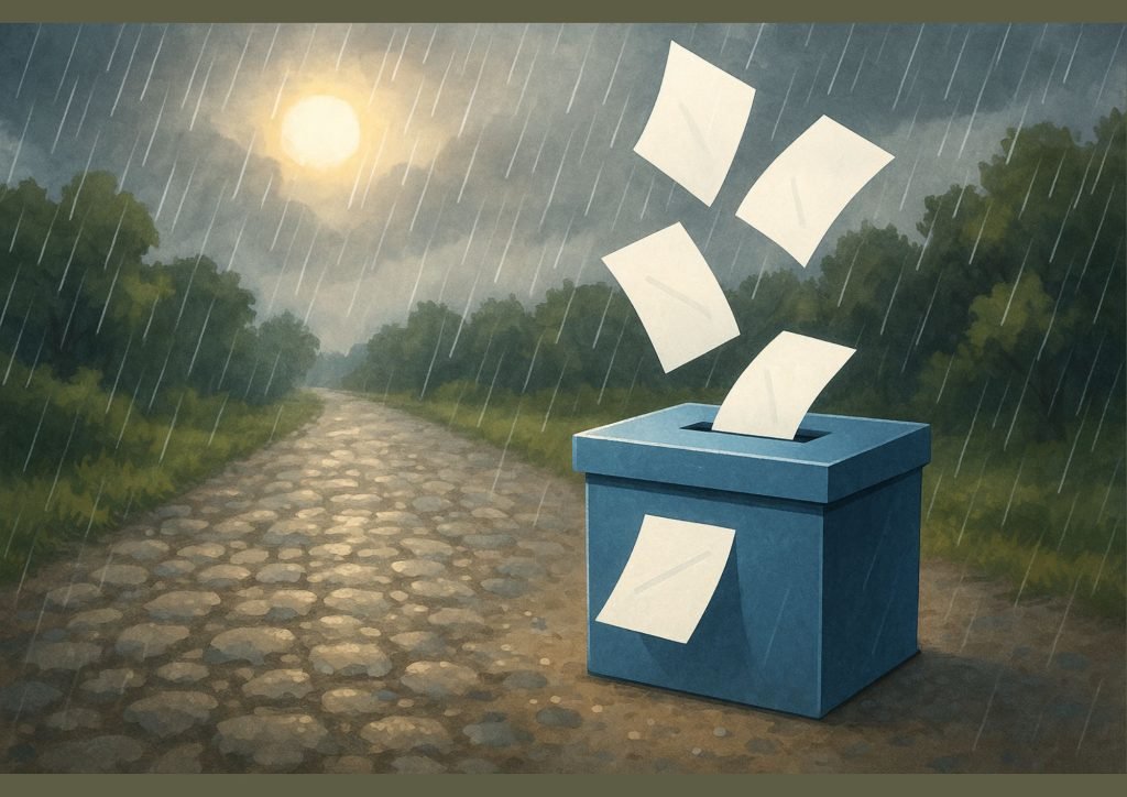 Borkowice felieton o wyborach i pismamch