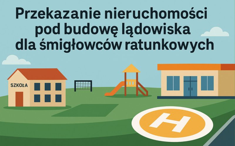 Kowr przekazał teren pod trzebnickie lotnikso helikopterow