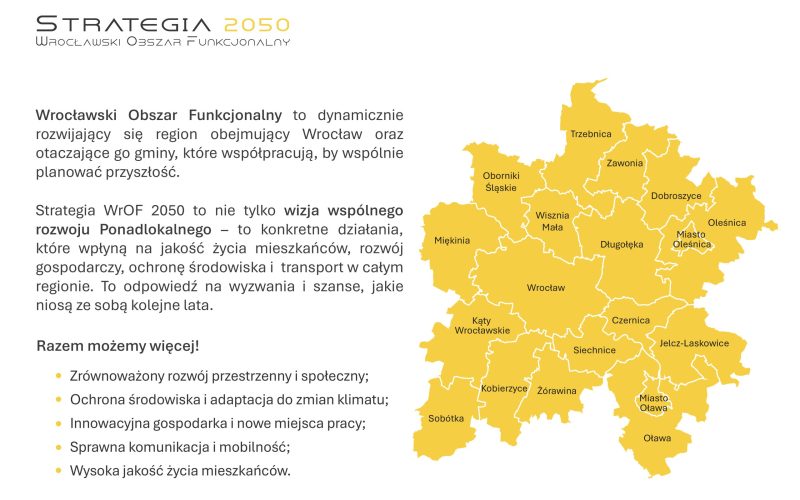 WrOF 2050 – wspólny plan dla Wrocławia i 18 gmin