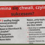 Gmina sie chwali nie swoim