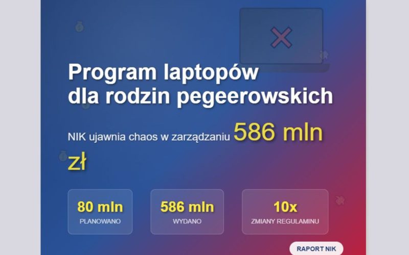 Program laptopów dla rodzin pegeerowskich
