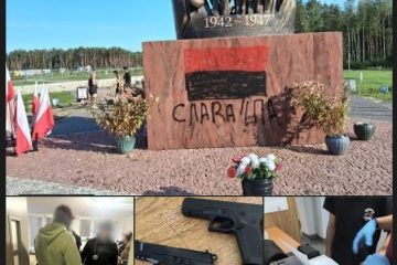 Zatrzymani prowokatorzy odpowiedzialni za zniszczenie pomnika w Domostawie