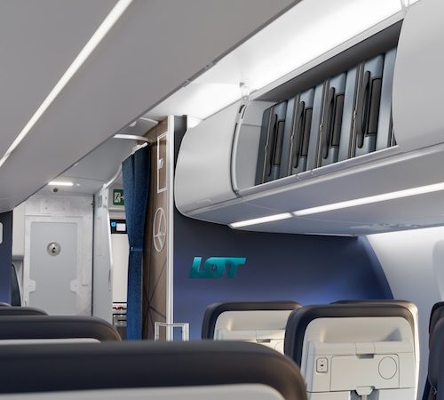 Tak będą wyglądały wnętrza Airbusów A220 w barwach PLL LOT