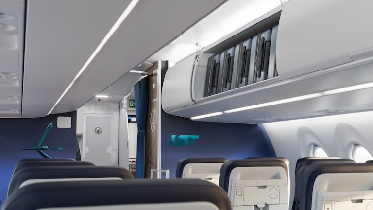 Tak będą wyglądały wnętrza Airbusów A220 w barwach PLL LOT